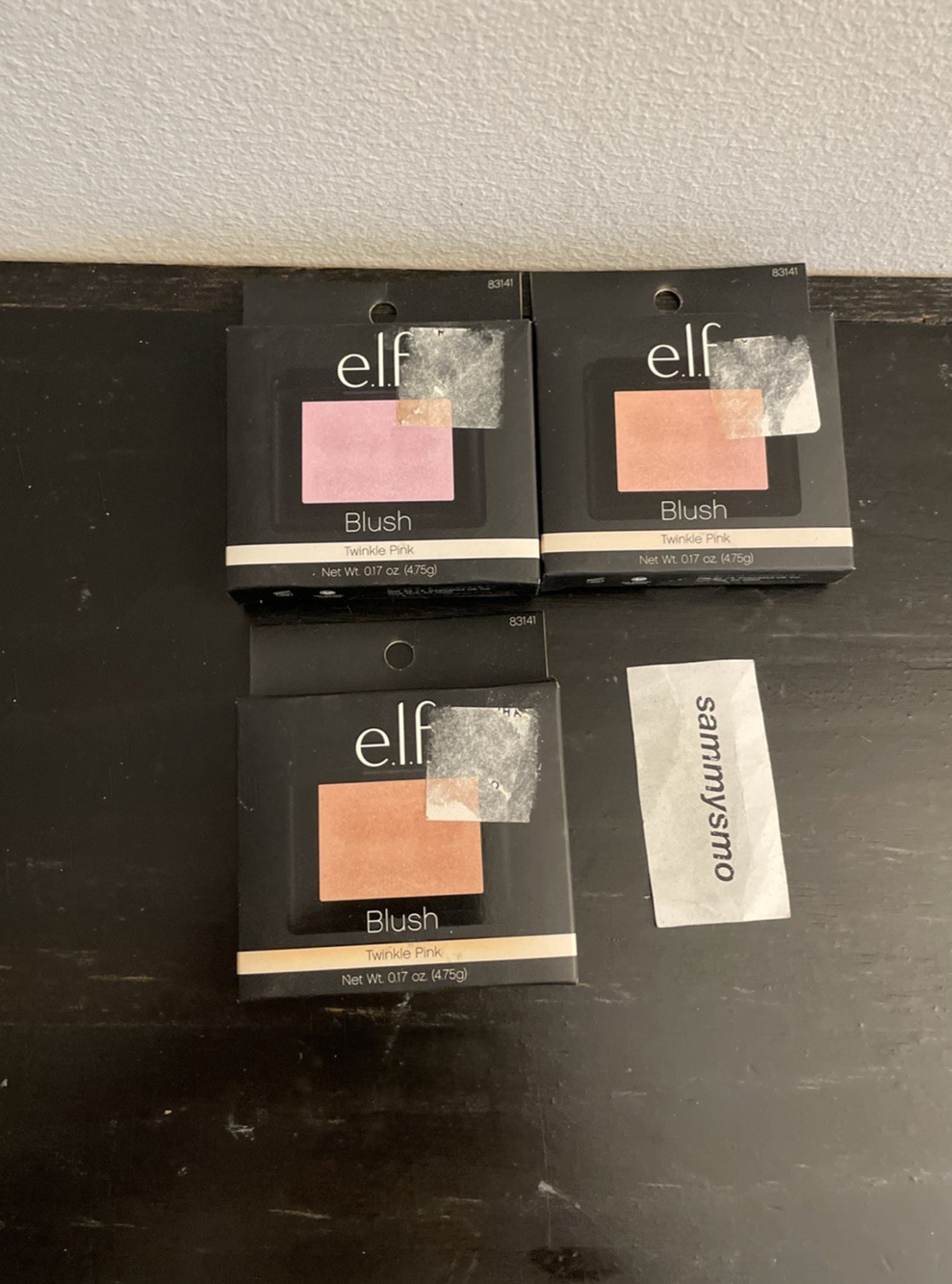 E.L.F. elf Blush pressed powder TWINKLE PINK 83141 Discontinued x3